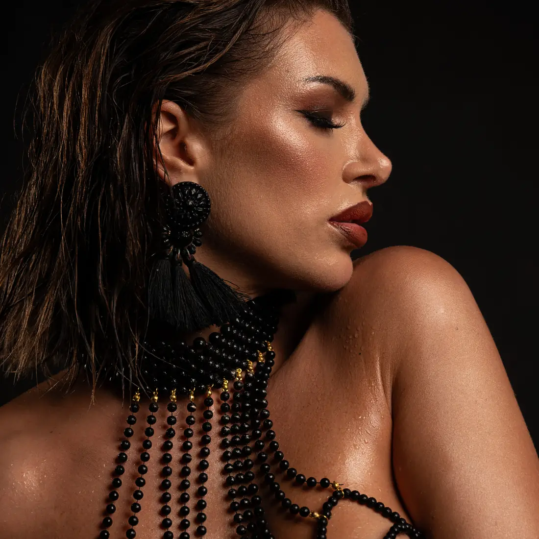 Shooting portrait fashion en studio près de Nantes, Sonia Photographe