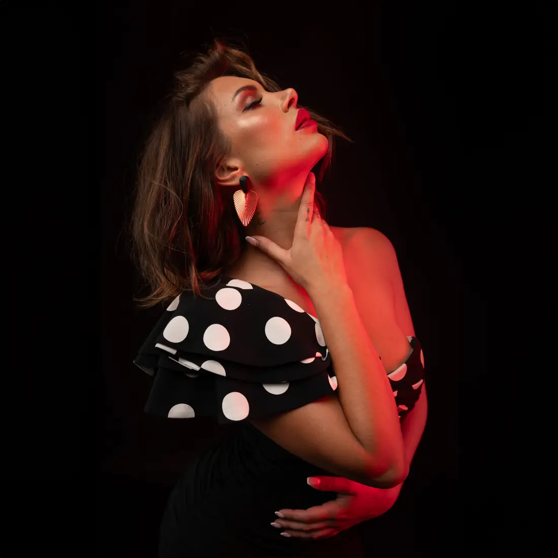 Shooting portrait fashion en studio, près de Nantes, Sonia Photographe